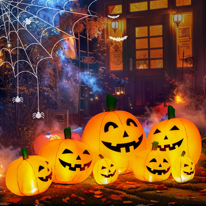 TISEJOY 7.5FT Halloween Inflatables Outdoor Decorations Pumpkin, Halloween Decorations Blow Ups Pumpkin Decor for Yard,Party,Garden