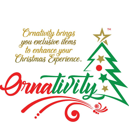 Ornativity Hanging Crystal Mistletoe Ornament - Christmas Decor Doorway Kissing Crystal Gem Stone Mistle Toe Jewel with Berries Ball Xmas Tree Decoration 5"