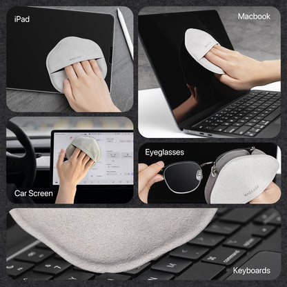 MAGEASY Microfiber Cleaning Cloth for Electronics, iPhone iPad MacBook, Car Screen Cleaner, Keyboards, Eye Glasses, Camera Lens Wipes - No Lint & Streak Free Thick Polishing Cloth Reusable