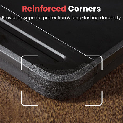 Sooez Reinforced Clipboard with Storage, Inner Plastic Folder Attached, Heavy Duty Clip Boards 8.5x11 with Pen Holder, High Capacity Nursing Clipboards Box for Teacher Office Home, Letter / A4 Size