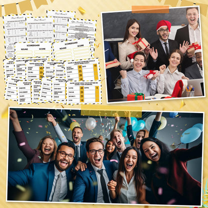 Humyoun Office Party Friendly Feud Game with 2 Answer Buzzers, Team Building Feud Cards for Family Game Night Fun Trivia Quiz for Work Staff Coworkers Groups
