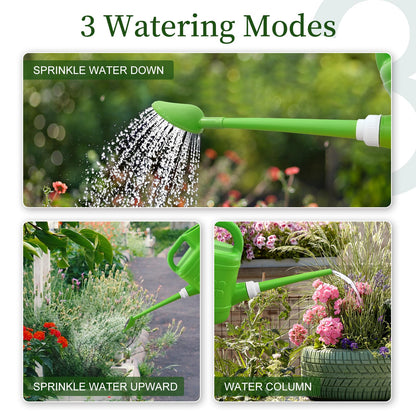 2 Gallon Watering Can for Outdoor Plants, Modern Watering Cans for House Plant Garden Flower, Plastic Watering Cans with Removable Nozzle and Long Spout
