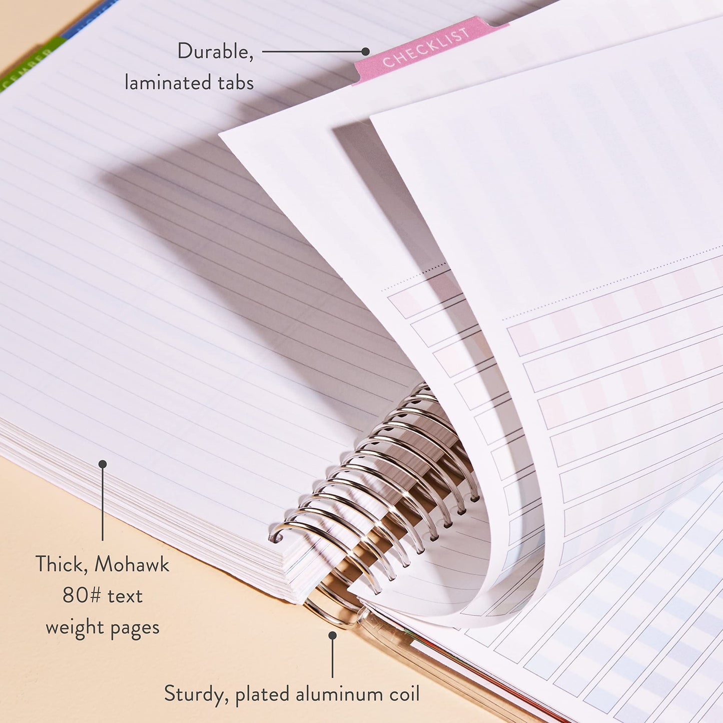Erin Condren 8.5" x 11" Platinum Coiled Teacher Lesson Planner (July 2023 - June 2024) - Books of Wisdom Classic Cover, Wildflowers Theme - 80 Lb. Thick Mohawk Paper, Includes Sticker Sheets & More