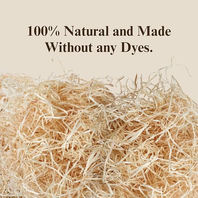 The Habitat Life - Natural Ribbon Cut Excelsior - for Birds, Hamsters, Gerbils, Rats & Other Small Mammals - Soft & Absorbent - Wood Fiber - Dye-Free & Safe - Medium - 1 Pack