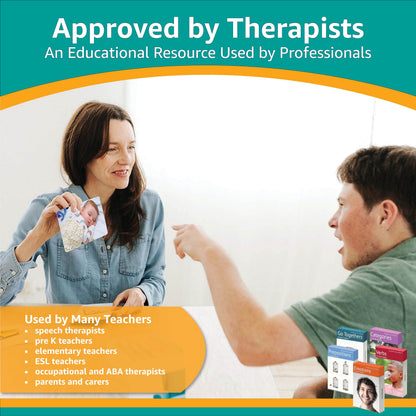 Picture My Picture Five-Set Flash Card Bundle – Speech Therapy Tool for Vocabulary, Communication & Thinking, Scratch-Resistant with Activity Guide, Suitable for Education, ESL & ABA – Set of 200