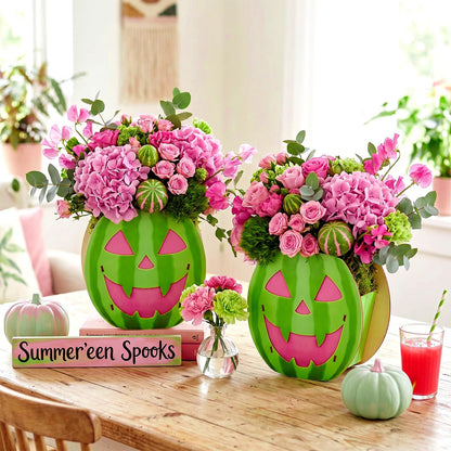 Cinnvoice 6 Pcs Wooden Centerpiece Boxes Rustic Farmhouse Table Decorations Decorative Flower Boxes for Baby Shower Bridal Shower Wedding Home Decor Seasonal Party Displays(Pumpkin)