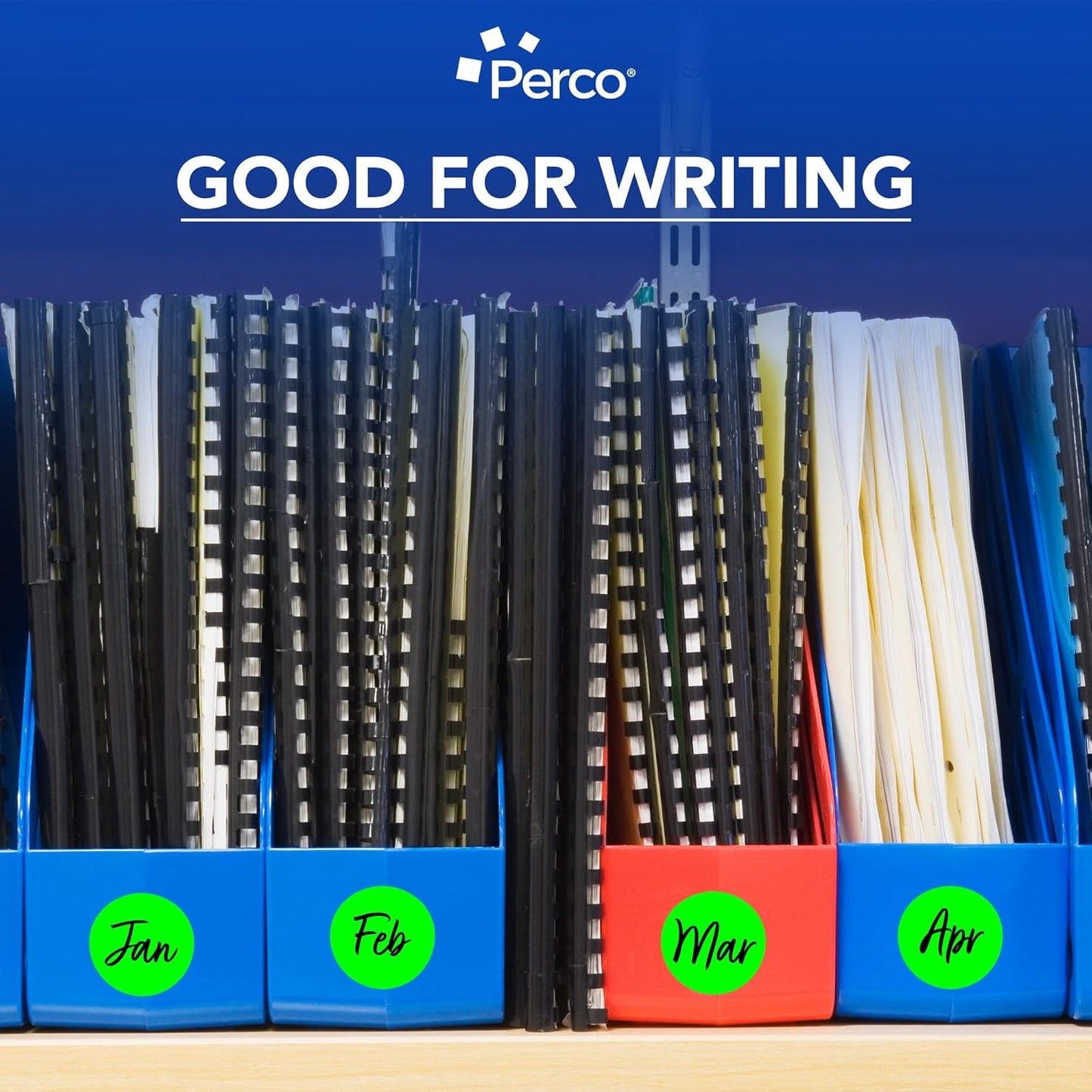 Perco Fluorescent Green 2-Inch Round Circle Dot Sticker Labels with Easy Peel Perforation - 500 Labels per Roll - Strong Adhesion, Vibrant Colors for Organizing, Crafting & More - Made in USA