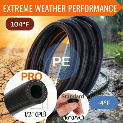 240FT Drip Irrigation System for Garden: 30 Nozzles 1/2" PE Tubing Automatic Watering Kit Adjustable Misting Sprinkler Mister 1/4" Hose for Water Plants Tape Raised Beds Lawn Outdoor Greenhouse