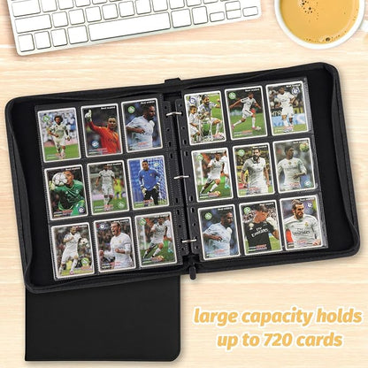 Trading Card Binder, Card Collection Binder Album Folder with 720 Side Loading Pockets, 9 Pocket Trading Card Album Folder for TGC,MTG, Baseball Cards, Yugioh