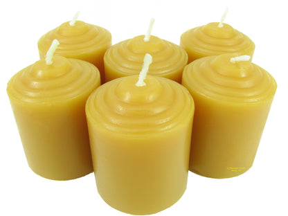 Beeswax Candle Works, 10-Hour Votives (Pack of 24) 100% USA Beeswax