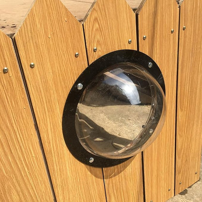 Dog Fence Window - Clear View Dome Pet Peek Window - 12.4in for Dog/cat/Horse,Even Children (2 Pack)