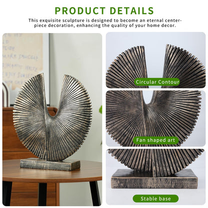Modern Abstract Round Decorative Sculpture , Dining Living Room Desk Decor,Geometric Home Decor Statues,Shelf Top Decor Aesthetics,making it perfect for placing coffee tables or office shelves