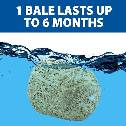 The Pond Guy Straw Barley Bale for Water Gardens, Fountains & Small Koi Ponds, Natural Clarifier, Simple & Easy to Use Pond Maintenance, 1-Pound Bale