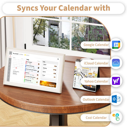 Digital Calendar, Electronic Calendar with 15.6-inch Touch Screen,32GB Smart Calendar, Work and Family Planner, Also Functions As a Digital Picture Frame,Best Gift for Your Loved Ones