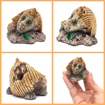 M2cbridge Aquarium Decor Castle Shipwreck Ornament Underwater Landscape(Egyptian Pyramid + Pharaoh)