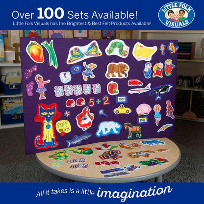 Little Folk Visuals Beginners Bible: Jonah Precut Felt Pieces, 11 Pieces Set