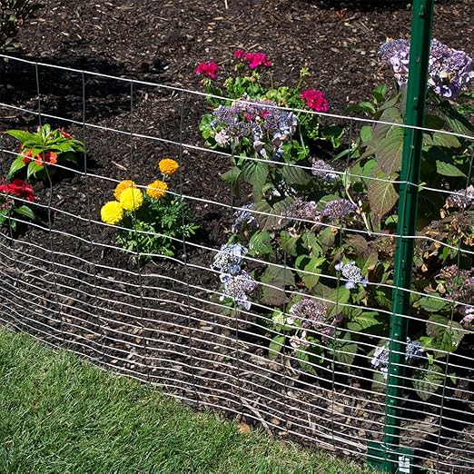 YARDGARD 2 in. x 3 in. Mesh Welded Wire Fence Roll, 36 in. x 50 ft., 16 Gauge Galvanized Steel Fence for Animal Enclosures, Garden Protection and Property Fencing