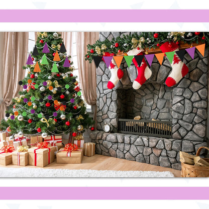 Irenare 9.8 ft Halloween Orange Black Purple Green Pom Pom Garland Felt Fabric Garland Set Colorful Tassel Banner 3.6 ft Felt Pennant Banner for Classroom School Fireplace Birthday Party