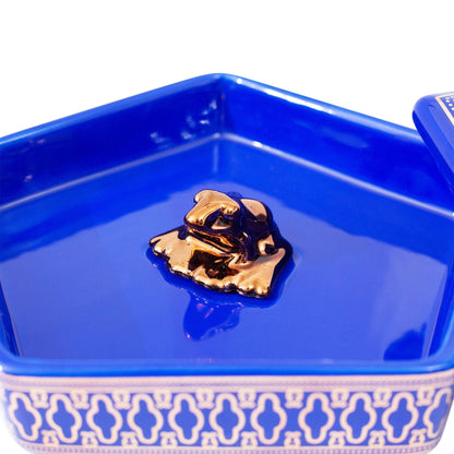 Ukonic Harry Potter Chocolate Frog Ceramic Trinket Tray, Storage Dish Organizer for Jewelry, Accessories, Keys, Small Mementos and Valuables