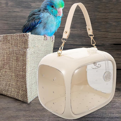 BESPORTBLE Bird Travel Carrier Cage with Breathable Mesh Portable Small Parrot Carrier Bag for Outdoor Travel and Vet Visits for Birds