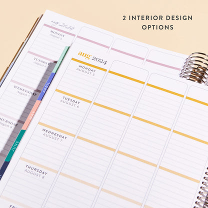 Erin Condren 8.5" x 11" Platinum Coiled Teacher Lesson Planner (July 2023 - June 2024) - Books of Wisdom Classic Cover, Wildflowers Theme - 80 Lb. Thick Mohawk Paper, Includes Sticker Sheets & More