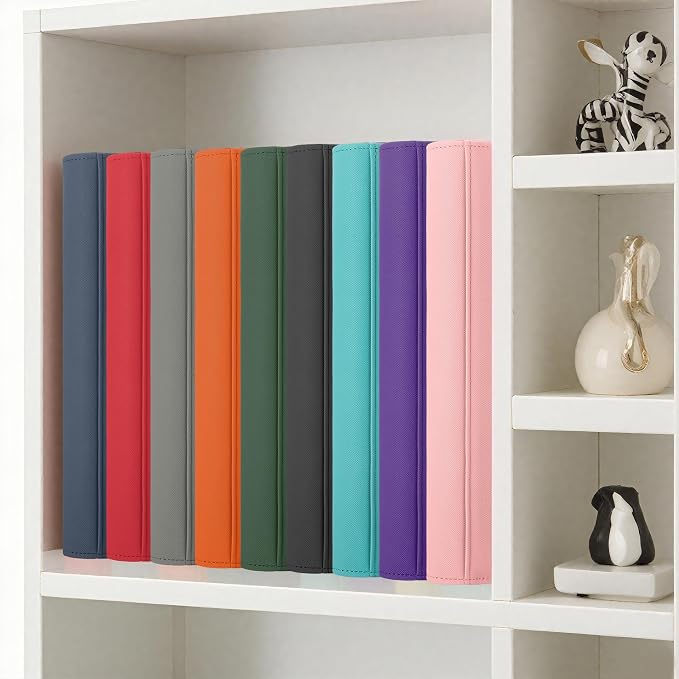 Trading Card Binder with 9 Side Loading Pocket Card Album Hold Up to 540 Cards PU Card Collection Binder, Collectible Albums Card Folder for MTG, TCG, Sports Cards（9-Orange）