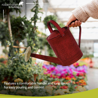 Robert Allen MPT01184 Morgan Metal Watering Can, 1 Gallon, Autumn Blaze
