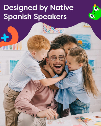 Spanish Alphabet Flash Cards - Thick ABC Flash Cards for Kids Ages 3-6 - Lowercase & Uppercase Letter Recognition Learning Game