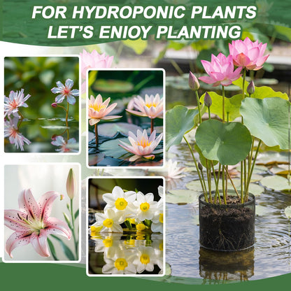 LemonRoad 10 Pcs Aquatic Pond Planting Bags Pond Baskets for Plants 7.2 x 7.2 Inch Reusable Mesh Water Garden Pot Breathable Round Lily Plant Baskets for Water Lily Gladiolus Bog Terrestrial Plants