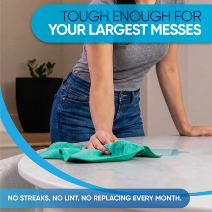 Microfiber Wholesale 16" x 16" All Purpose Towels - 50 Pack - Reusable Wash Cloths, Dust, Kitchen, Car, Shop Rags for Cleaning (Black)