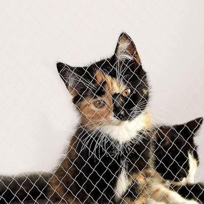 Cat Balcony Net Cat Anti-Fall Fence Net Dog Fence Nets Transparent Nylon Pet Mesh Fence Anti-Fall Netting for Balcony Window Stairs Netting for Balcony Window Stairs（1020ft, 10 * 20ft
