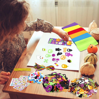 Fancy Land 36 Sets Halloween Crafts for Kids Ages 3-5 Foam DIY Bookmarks Craft Kit Halloween Party Favors for Kids Classroom Activities
