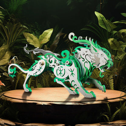 3D Metal Puzzles,3D Metal Puzzle for Adults,Mechanical Model Kit Green Bi an,Steel 3D Puzzles Stainless Steel Ornaments for Adults Home Decor Art Craft Gifts Toys.