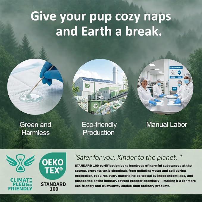 Washable Pee Pads for Dogs, Reusable Puppy Potty Training Pads, Ultra-Absorbent Thick Waterproof Leak-Proof Non-Slip Pads & Mat for Crate, Playpen, Floor, Whelping & Housebreaking , 2 Pack 24"x36"
