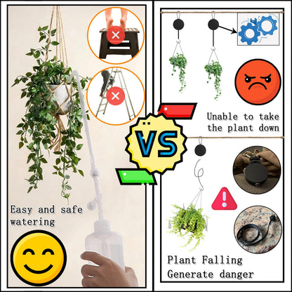 BKSAI Plant Water Bottle for Hanging Plant 33oz with Long Spout Can Watering Bottle Squeeze for Succulents Bonsai House Plants Potted Flowers Shrubs | Indoor or Outdoor
