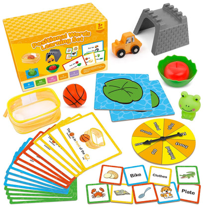Broytain Positional Word Learning Set, Toddler Board Games, Manipulatives Match Games, Educational Games for Kids Ages 4+, STEM Learning Activities, Fine Motor Skills, Speech Therapy Toys