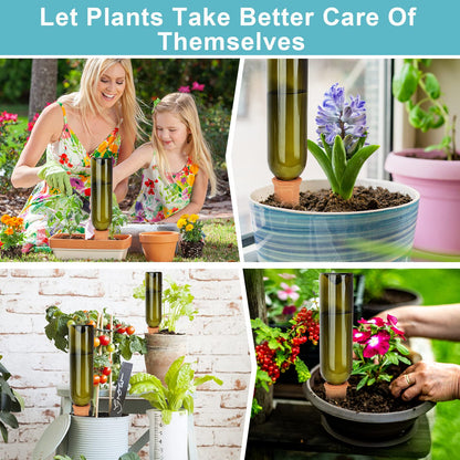 10 Pieces of Plant Watering Piles, Plant Watering Devices,Plant Water Seepage Devices, Clay self Watering Nails, Used for Automatic Watering Systems for Indoor and Outdoor Plants in Vacation Homes
