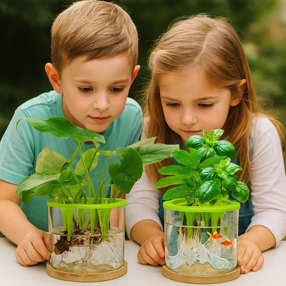 Plant Terrarium Kit, Christmas Birthday Gift for Gardener Women Mom Garden Lover | Home Office Decor