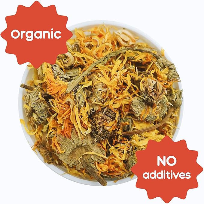 GuineaDad Organic Guinea Pig Herbal Treats - Guinea Pig Food with Convenient Packaging - Marigold Flavor - 16 fl. oz - Guinea Pig Treats Help with Bonding - High in Nutrition, Immune Support - Large