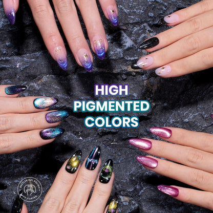 beetles Gel Polish 44pcs Fall Gel Nail Polish Set 36 Colors Brown Burgundy Red Blue Purple Orange Green Black Nude White with Base Top Coat UV LED Needed Salon DIY at Home Gift for Women Colorful Muse