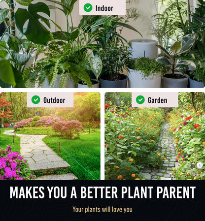 GROWIT Soil Water Monitor for Plants - Soil Moisture Meter | Hydrometer for Plants | Plant Moisture Meter Houseplants | Water Tester for Plants | Farming Indoor and Outdoor Plants-Purple