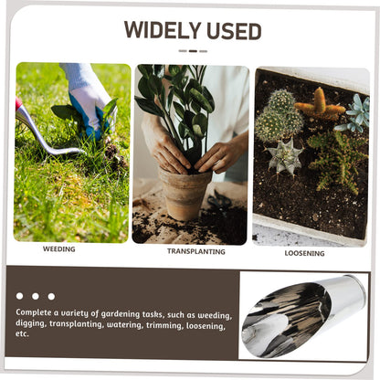 FUNOMOCYA Stainless Steel Bucket Shovel Bonsai Soil Scoop Plastic Soil Scoops for Garden Fertilizer Feed Scooper Small Soil Scoops Gardening Supplies Potted Scoops for Stainless Steel