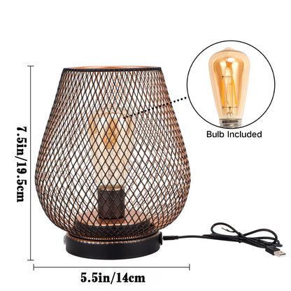 JHY DESIGN Dimmable Touch Bedside Table Lamp Rechargeable Battery Powered Lamp with LED Bulb Cordless Accent Lamp for Weddings Parties Patio Events for Indoors Outdoors(Metal Base, Bronze Egg)