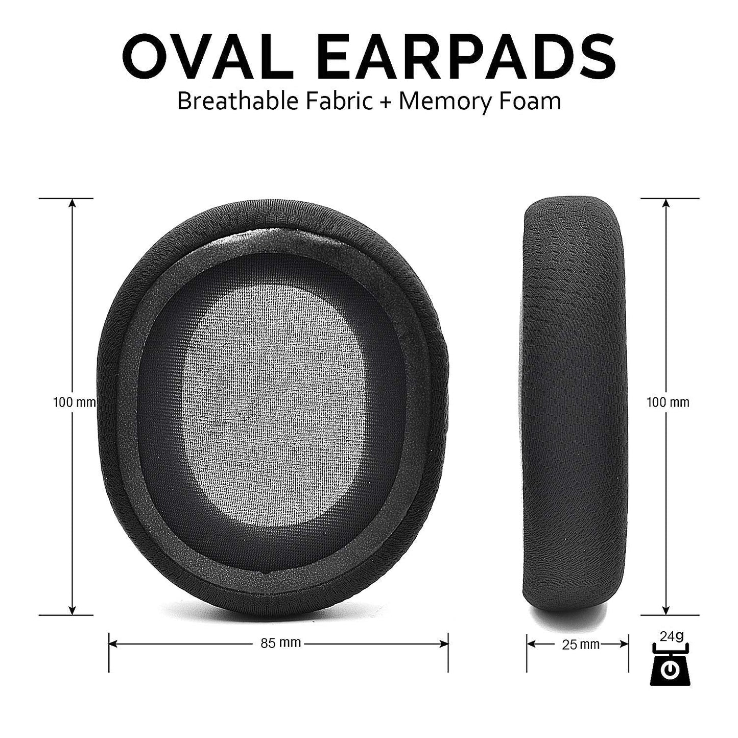 Arctis 3/5 / 7/9 Replacement Black Fabric Ear Pads Cushion Compatible with SteelSeries Arctis 3 / Arctis 5 / Arctis 7 Arctis 9 / Arctis 1 / Arctis pro Lossless Wireless Gaming Headset Headphone