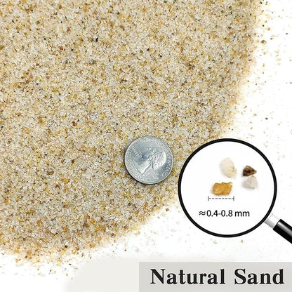 FANTIAN 20 lbs Aquarium Silica Sand. 0.4-0.8 mm Mini Gravel Substrate for Fish Tank, Plants Potted, Fire Pits, Candle, Vase Filler and Crafts