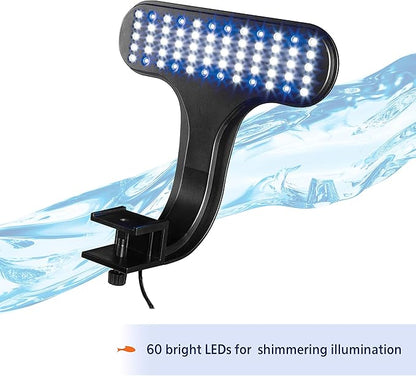 Aqueon Clip-On LED Aquarium Fish Tank Light for Planted Growing Plants for Up To 20 Gallon Aquariums