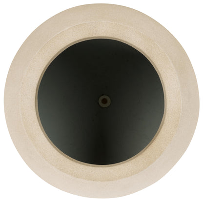 SAFAVIEH Outdoor - Kenslia Beige Ficonstone Planter Pot with Drainage Hole, Frost Resistant Decorative Orb Planter for Patio, Deck, Garden, 15.7" W x 15.7" D x 12.7" H (PAT1518B)