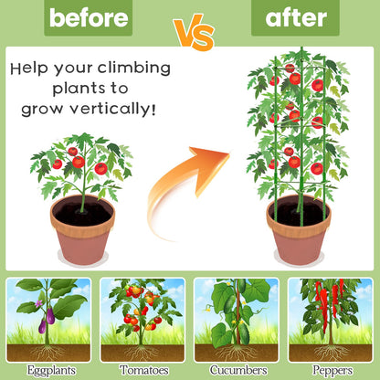 Legigo 4-Pack Tomato Cage for Garden Plant Support- Up to 63inch Garden Stakes Tomato Cage, Tomato Trellis for Potted Plants, Tomato Cages Plant Stakes for Climbing Vegetables Plants Flowers