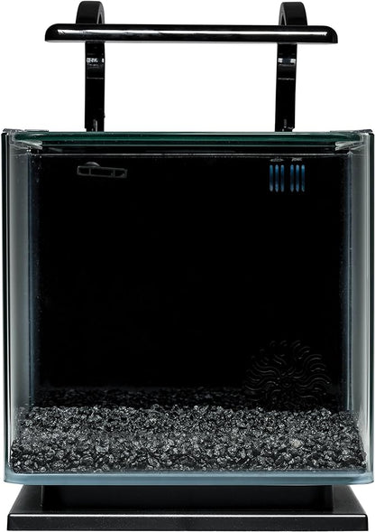 Marineland Contour 3 Aquarium Kit 3 Gallons, Rounded Glass Corners, Includes LED Lighting