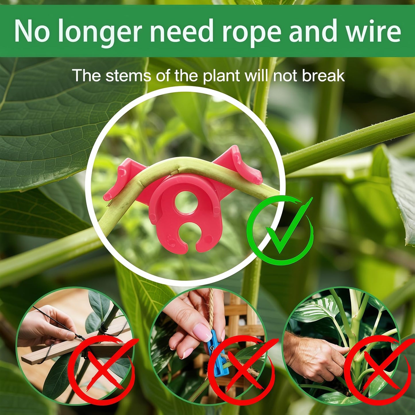 120Pcs Plant Training Clips, Lst Clips for Low Stress Training Plant Stem Support, 90 Degree Angle Plant Clips， Plant Climbing Wall Clips for Plant Gardening Trellis Growth